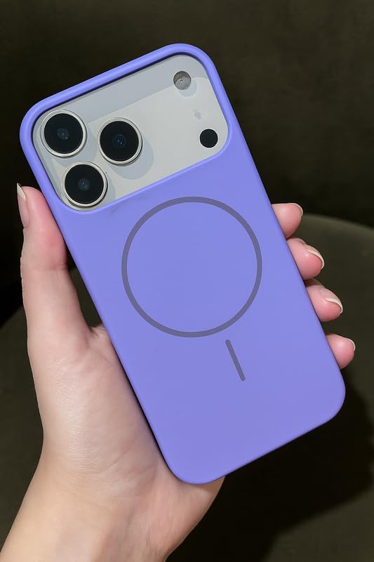 Image of ZR011 for iPhone 17 Pro Max Back Case Cover | Matte Slim Fit | Camera Protection | Shockproof Silicone Case - Purple