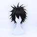 Anime Cosplay Wig Short Black Hair Synthetic Wigs with free Cap
