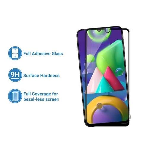 Image of STP FEE Glass Screen Protector Designed For Samsung F41 / M21 / M21s / M31 / M30s / M30 / A30 / A50 / A50s (6.4 inch) [Edge to Edge Coverage], Anti-Scratch Full Protection Durable Tempered Glass (Pack of 1)