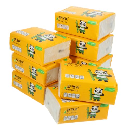 Genérico 9 Paquetes extracción de papel toilet paper tissue paper pañuelos papel pulpera papel mache papel de extracción papel de seda para hotel papel tisú hotelero papel de pulpa Beige
