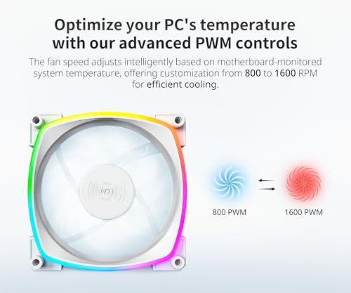 Ventilateur PWM MONTECH AX 120 mm performance silencieuse ARGB - 3