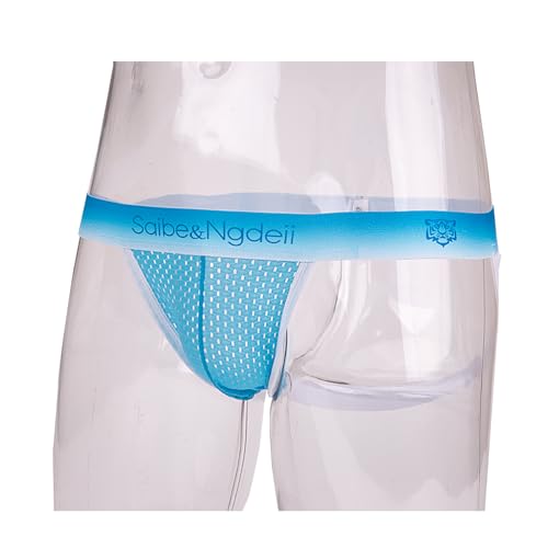 Evankin Men's Jockstrap Underwear Sexy Mesh Jock Strap Breathable Athletic Supporters Elastic Waistband Thong3