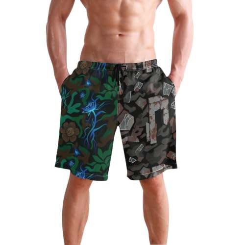 Short de piscine élastique homme séchage rapide coupe 22.9 cm