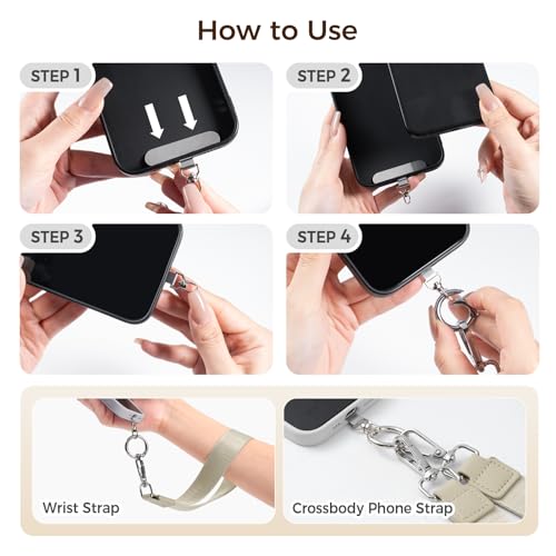 Tiostep Clip and Go Strap for Phone with Wallet Crossbody Phone Lanyard and Detachable 4.5 x 6.5 Small Clear Bag for Stadium Events and Concert by Tiostep - Used condition - Image 8