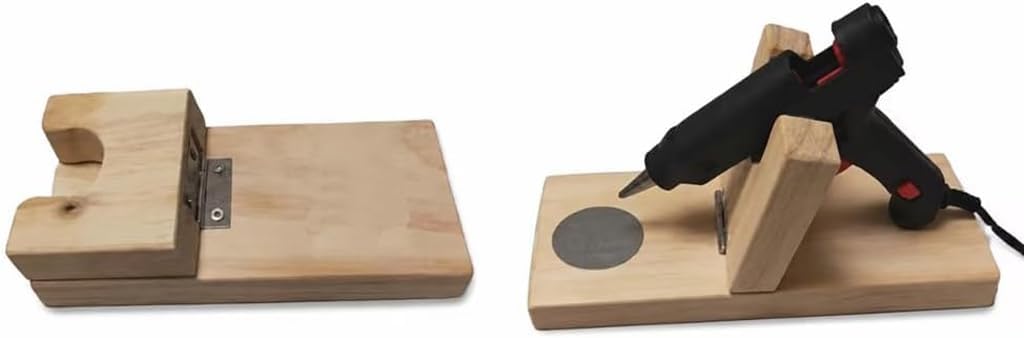Hot Glue Gun Holder/Wood Hot Melt Glue Gun Stand/Hot Melt Glue Gun Base/Craft Room Organizer (A)