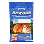 NEWORD Crystal Cat Litter Non Clumping Crystal Litter - 8LBs 99.99% Dust Free Fresh Scented Cat Litter Crystals - Superior Odor Control Lightweight Soft on Paws