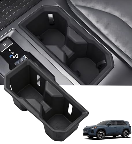 Image of Cup Holder Inserts for Toyota RAV4 2026, Interior Accessories Center Console Cup Holders Covers Protector for 2026 RAV 4, Black