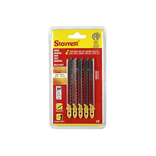 Starrett Bi-Metal Wood Cutting Jigsaw Blades #TOP25