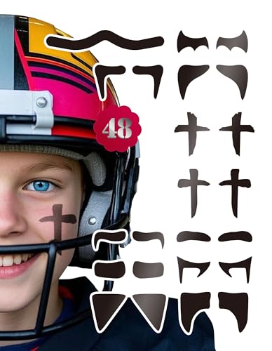48 Pairs Eye Black Stickers for Kids