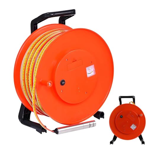 Image of Portable Deep Well Water Level Meter 10-400m with Stainless Steel Probe, Boreholes Measuring Tools deep Well Gauge for Borehole, Tank, Irrigation & Drilling 200m656ft