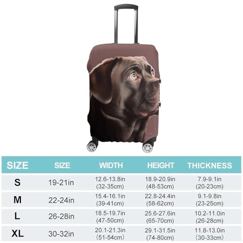 Dog Luggage Cover, Elastic Luggage Protector Fits 19-32in Suitcases, Washable & Anti-Scratch Suitcase Cover for Men Women S2