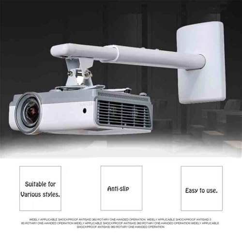 Projector Mount Wall Mount Full Motion Retractable Universal Projector Hanger Bracket Loading 15kgs Ceiling Mount with Tray( miniatura 3