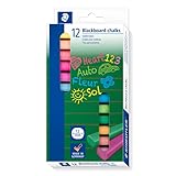 STAEDTLER Wandtafelkreide, hervorragende Farbabgabe, staubfrei, leicht abwischbar, Kartonetui mit...