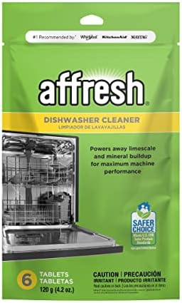 Affresh Dishwasher Cleaner, Helps Remove Limescale and Odor-Causing Residue, 6 Tablets