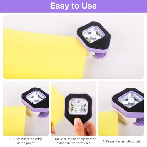 image for MECHEER Paper Corner Cutter, Corner Punch Corner Puncher for Cardstock