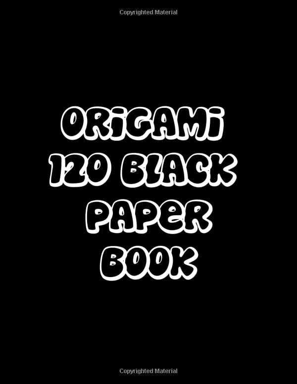 black paper scrapbook origami 8.5x11 inches 120 sheet