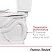 American Standard 250DA104.020 Colony 3 Two-Piece Toilet, Round Front, Standard Height, White, 1.28 gpf