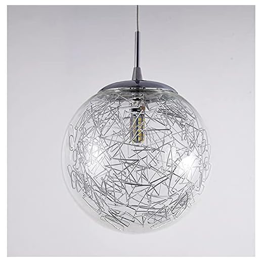 Glaskulor Spiral Ljuskrona Trappa Lång Ljuskrona Lägenhet Roterande ihålig Trapphus Nät Rött ljus Modernt trappljus Långt hängande ljus,6 lights silver