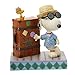 Peanuts by Jim Shore - Statuetta Snoopy e Woodstock in vacanza immagine