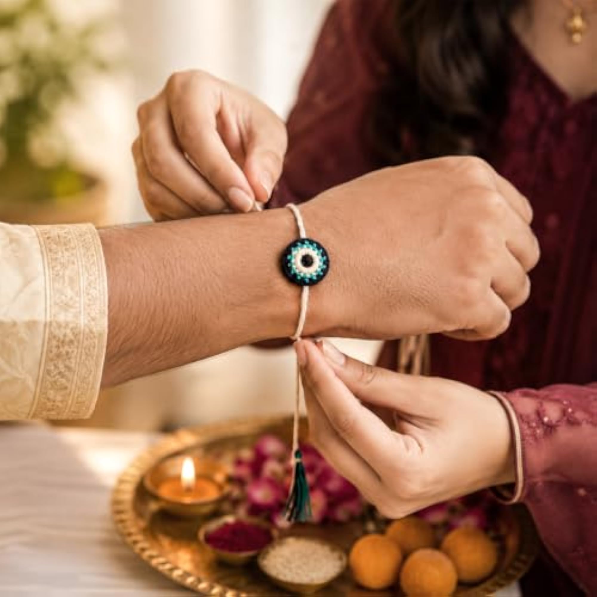 Plantable Seed Rakhi for Brother, Eco-Friendly Gift