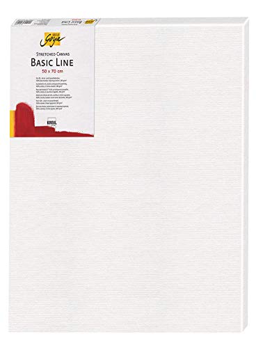 KREUL 65070 - Solo Goya Stretched Canvas Basic Line, châssis env. 50 x 70 cm, avec Toile en Coton 4 Fois apprêtée, pour Huile, Acrylique et Gouache