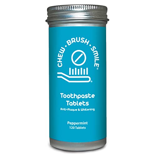 Chew Brush Smile Toothpaste Tablets 120 Count Yes I Deserve It