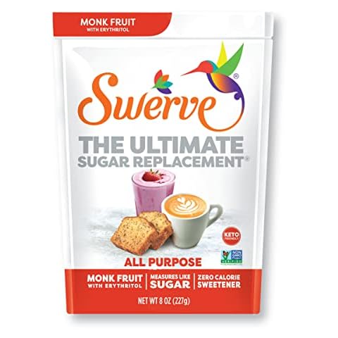 Swerve All Purpose Monk Fruit with Erythritol Granular 8oz (Pack of 3) Cover
