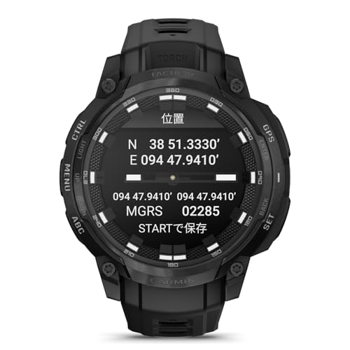 GARMIN(ガーミン)スマートウォッチInstinct Crossover AMOLED Tactical Black AMOLED ディスプレイ ロングバッテリー 健康 フィットネス ワークアウト