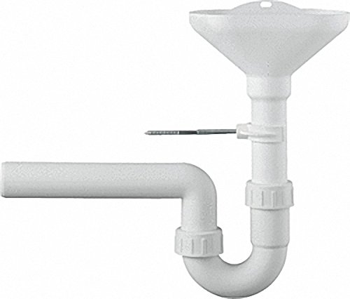 Kunststoffsifon mit Auffangtrichter - Wandbefestigung DN 50