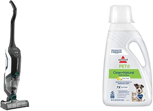 BISSELL CrossWave Cordless Max 2554A - Limpiador inalámbrico todo en uno, aspira, friega y seca, para suelos duros y alfombras y fórmula limpiadora