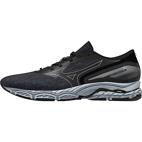 Mizuno Wave Prodigy 5, Correr Hombre, Negro Turmalina Verde, 42 EU