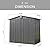 Domi 10’ x 8’ Outdoor Storage Shed, Metal Sheds Tool Storage Gable Roof with Lockable Door & Air Vents, Outdoor Galvanized Steel Sheds for Backyard,Garden,Patio,Lawn