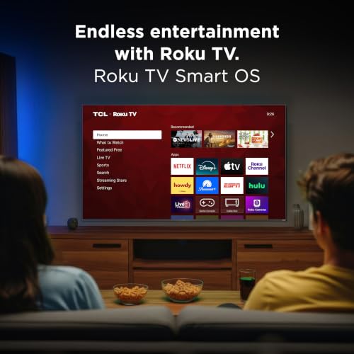 TCL 40-Inch Class R3D Series QLED Roku Smart TV | FullView Bezel-Less Design, Google Cast & AirPlay 2 | Television for Bedroom, Dorm & Kitchen (40R3D, 2026) Streaming Live Local News, Sports & Movies - image 9