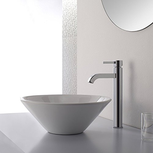 KRAUS Ramus Single Handle Vessel Sink Bathroom Faucet in Chrome, FVS-1007CH by Kraus - Image 9