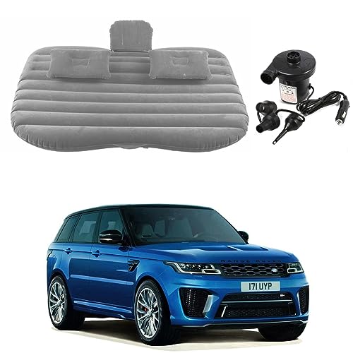 Image of Oshotto Multifunctional Car Travel Bed Mattress with Two Air Pillows, Car Air Pump Compatible with Land Rover Range Rover Sport (Grey)