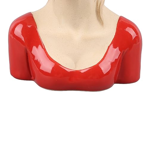 Vasos de Cerâmica Modernos para Meninas, Flores, Cabeça, Estilo Moderno, Criatividade, Unissex, Tími