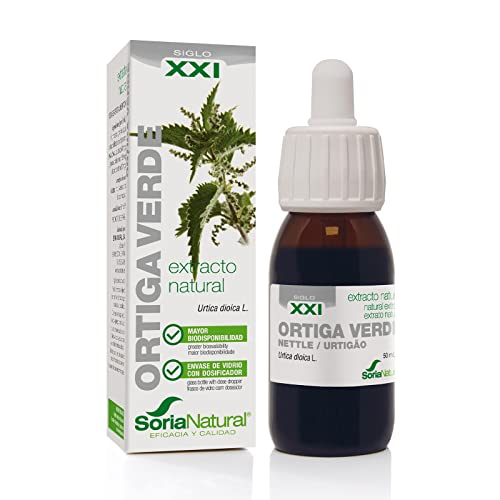 Soria Natural Extracto de Ortiga Verde - Apoya la Función Renal y la Salud Inmunitaria - Alcalinizante y diurético - Salud de la piel, acné, brotes - Bote 50 ml