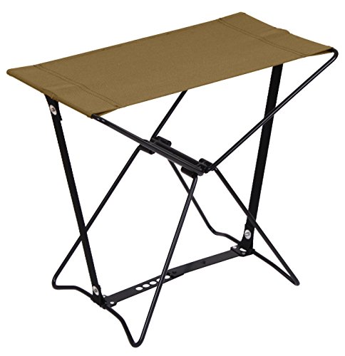 Tabouret de camping pliable compact et résistant Rothco coyote marron - 4