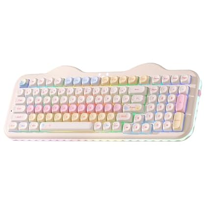 YUNZII C98 Cute Cake Wireless Mechanical Keyboard YUNZII C98 Cute Cake Wireless Mechanical Keyboard
