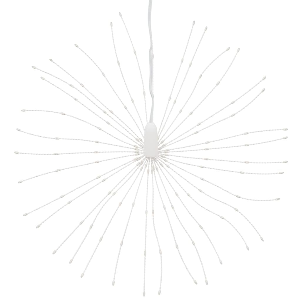 Homgoday Luci natalizie fuochi d'artificio 8 pezzi catena luminosa fuochi d'artificio luci natalizie 8 modalità fuochi d'artificio luci con telecomando per feste natalizie decorazioni 140 LED bianco