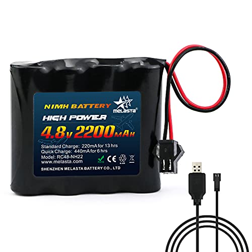 : Melasta ラジコン ニッケル水素バッテリー 4.8V Ni-MH