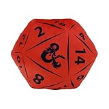 Northwest Dungeons & Dragons D20 Die Cloud Pillow 12' – RPG Plush Stuffed Toy, Geeky Room Decor for Kids & Adults, Gift for D&D Fans