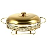 ULTECHNOVO Buffetofen aus Alkoholbeheizter Speisenwärmer für Catering Eleganter Buffetbrenner mit Deckel für Partys und Veranstaltungen Leicht zu Reinigen