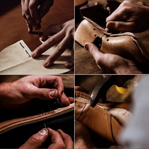 Sawbehind Mens Boots Men's Comfortable Handmade Leather Boots – Waterproof Arch Support Spacious Toe Box Outdoor Leather Shoes4