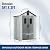 Domi 5×3ft Outdoor Resin Storage Shed - 95+ Cubic Ft Weatherproof Double-Wall Yard Shed with Skylight, Lockable Door and Carpet, Heavy-Duty Steel Frame Storage Building for Lawn Mower, Bike, Tools