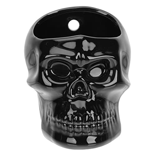 BUTIFULSIC Hanging Skull Flower Pot Ceramic Decorative Planter for Air Plants Creative Containers for Wall Wall Mounted Flower Pot