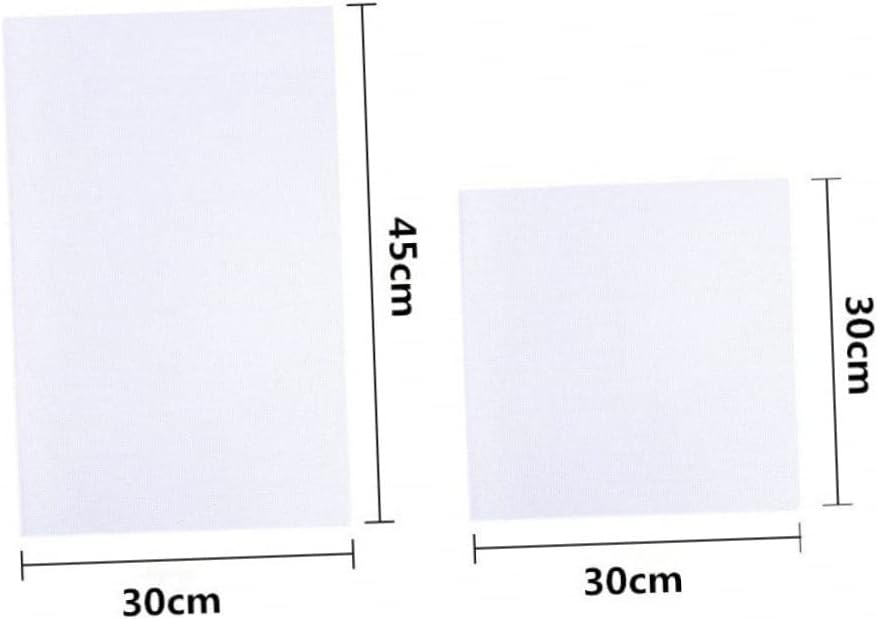 ERINGOGO DIY Embroidery Aida Cloth Set 4pcs 30x20cm 2pcs 30x45cm Cotton Embroidery Fabric for Needlework