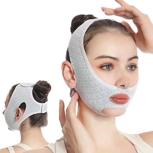 V Line Face Slimming Device for Women & Men – EMS Microcurrent Facial Massager Chin Lifting Strap, Double Chin Reducer, Skin Tightening Jawline Sculpting Beauty Device-image-40