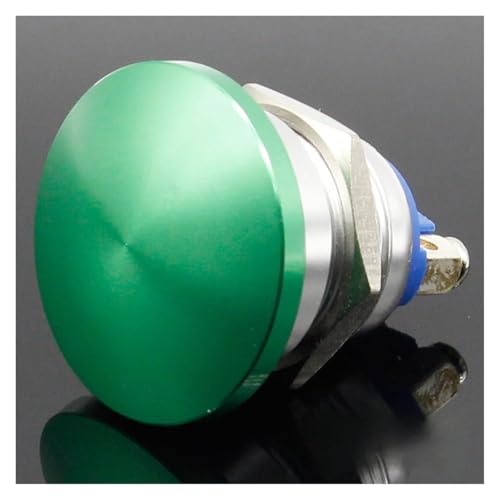 Interrupteur normalement ouvert 19mm bouton de démarrage momentané tête de champignon rouge 5A