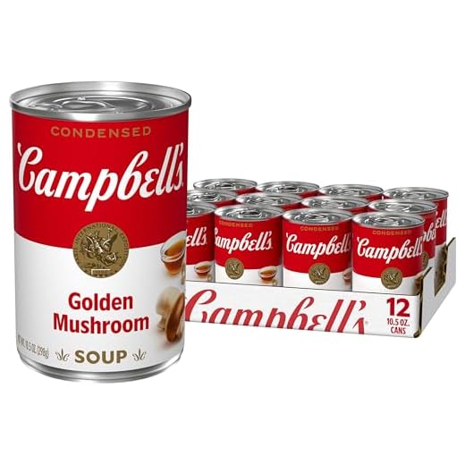 Campbell's Condensed Golden Mushroom Soup, 10.5 Ounce Can (Pack of 12)